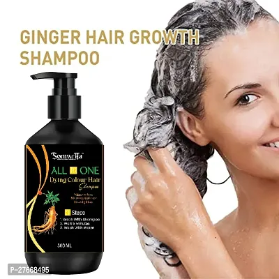 Herbal 3 in 1 original Hair Dye Instant Black Hair Shampoo for Women  Men