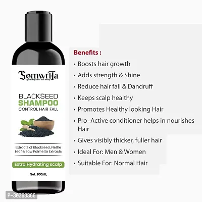 Natural Hair Care Blackseed Shampoo for Great Shine and Luster Hair 100ml.-thumb0