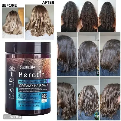 Professional Keratin Cream Hair Mask (500gm)-thumb0