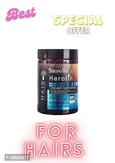 Keratin Cream Hair Mask,  Pack of 1(500gm)