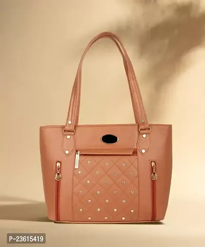 Stylish Fancy Designer PU Handbags For Women-thumb0