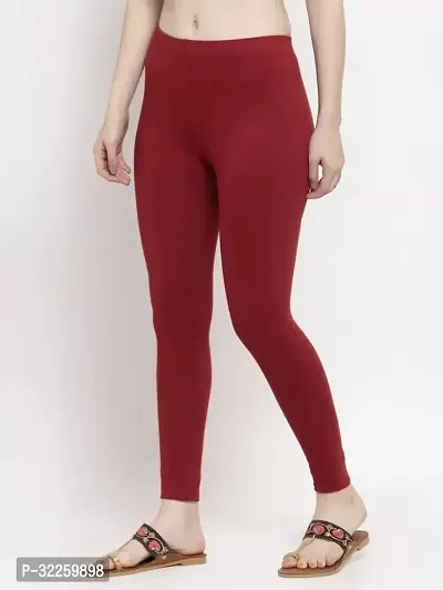 Trendy cotton lycra legging solid ankle length legging for women-thumb3