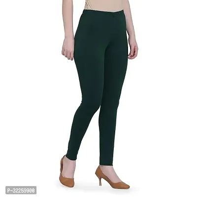 Trendy cotton lycra legging solid ankle length legging for women-thumb2