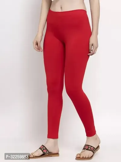 Trendy cotton lycra legging solid ankle length legging for women-thumb3