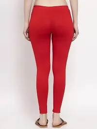 Trendy cotton lycra legging solid ankle length legging for women-thumb1