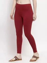 Trendy cotton lycra legging solid ankle length legging for women-thumb2