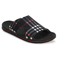 SUCCEZZ Men's Black Stylish New Fashion Slippers-thumb2