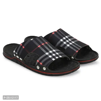 SUCCEZZ Men's Black Stylish New Fashion Slippers-thumb4
