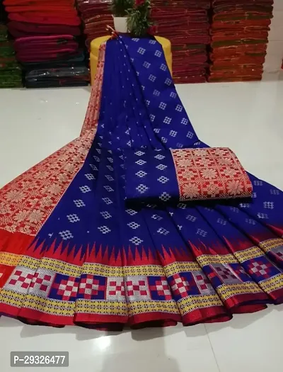Beautiful Sambalpuri Trendy Art Silk Saree-thumb0