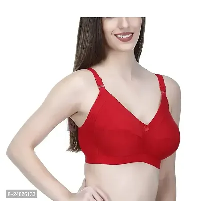 Buy Women's Full Coverage Wirefree Non Padded Cotton Bra Pack of 1 Online  In India At Discounted Prices