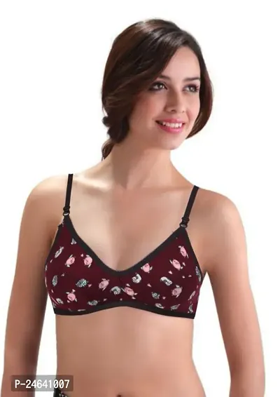 Women's Full Coverage Wirefree Non Padded Cotton Bra Pack of 1