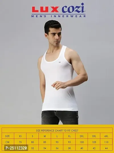 Lux Cozi Men's Solid Vest (Pack of 1)-thumb5