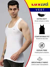 Lux Cozi Men's Solid Vest (Pack of 1)-thumb3