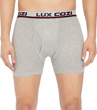Lux Cozi Men Pack Of 4 Assorted Pure Cotton Trunks COZI_LONGS_4PC-thumb1