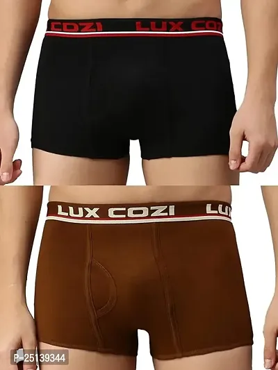 Lux Cozi Mens Solid Cotton underwear pack of 2-thumb0