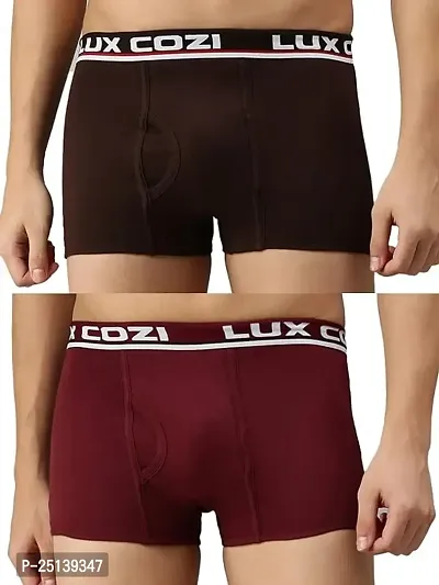 Lux Cozi Mens Solid Cotton underwear pack of 2-thumb0