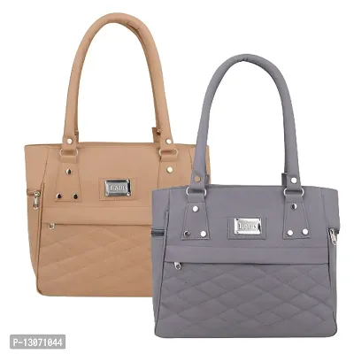 Stylish Multicoloured PU  Handbags For Women Combo Of 2