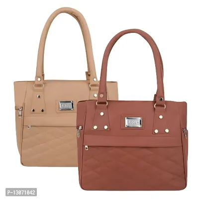 Stylish Multicoloured PU  Handbags For Women Combo Of 2