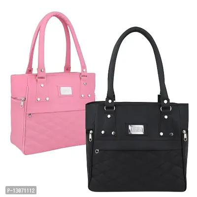 Stylish Multicoloured PU  Handbags For Women Combo Of 2