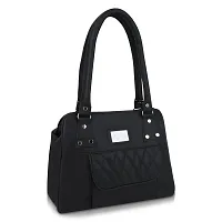 Stylish Multicoloured PU Self Pattern Handbags For Women Combo Pack Of 2-thumb1