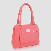 Stylish Multicoloured PU Self Pattern Handbags For Women Combo Pack Of 2-thumb1