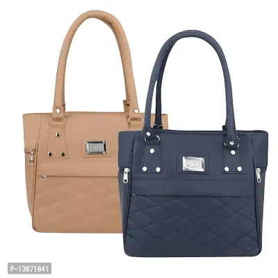 Stylish Multicoloured PU  Handbags For Women Combo Of 2