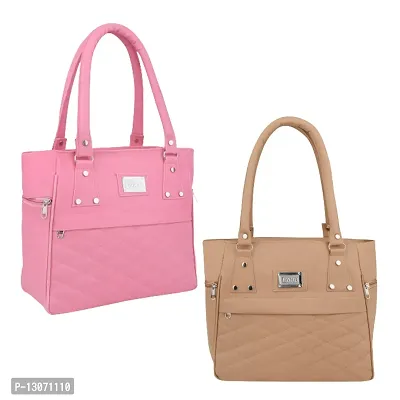 Stylish Multicoloured PU  Handbags For Women Combo Of 2