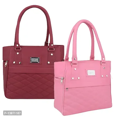 Stylish Multicoloured PU  Handbags For Women Combo Of 2