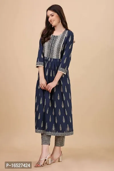 Stylish Rayon Kurta Pant Set  For Women-thumb3