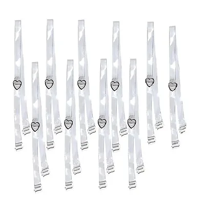 Bra Straps  (Transparent, Pack of 8)