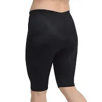 RICONIC Womens  Girls Nylon Lycra Stretchable Cycling Shorts/Under Skirt Shorts, Safety Shorts Black,Skin(Pack of 2)-thumb2