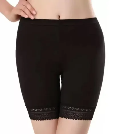 Womens Stretchable Lace Cycling Shorts/Under Skirt Shorts Safety Shorts