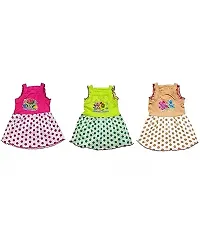 Baby Girls Fancy Frock Best Quality Pack of 6Pc-thumb1