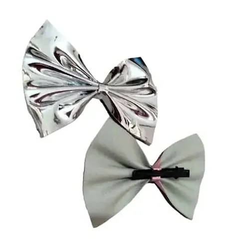 THE GLAM NIYATI Large Satin Hair Bows Ties for Girls Women