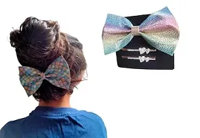 THE GLAM NIYATI Girl's Hair Bows Alligator Clips Unicorn Grosgrain Ribbon Barrettes Hair Accessories for Girls With Stone Metal Clip||-thumb2