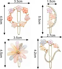 THE GLAM NIYATI Fashion Style Flower Lock Hair Clip with Claw Clip Butterfly Hair Clutcher For Girls-thumb1