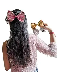 THE GLAM NIYATI Large Satin Hair Bows Ties for Girls Women-thumb2