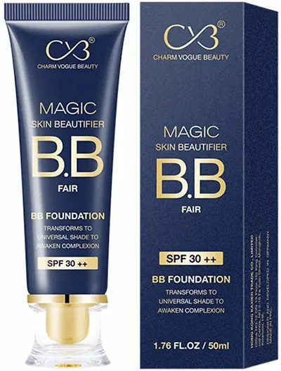 CVB C65 Magic Skin Beautifier BB Fair Cream for Complexion Enhancer, BB Foundation for Face Make-up, Skin Hydration with SPF 30 ++