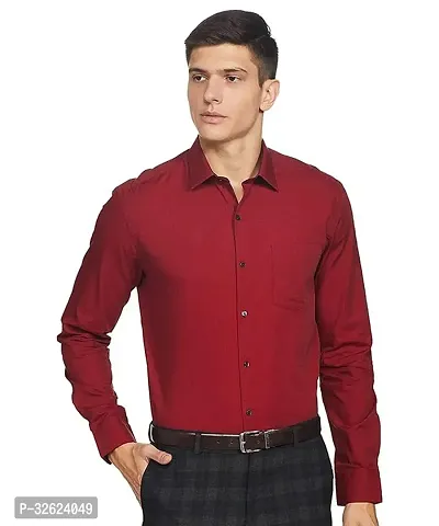 Classic Fit plain cotton Collar formal Shirt for men-thumb0