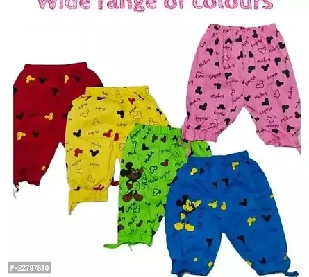 Fabulous Multicoloured Cotton Printed Regular Shorts For Girls Pack Of 5-thumb2
