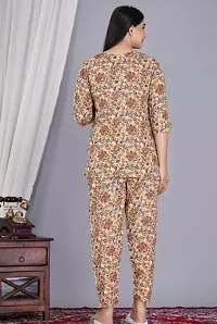 ' Women's Night Suit ' Pure Cotton Leheriya Printed Night Suit-thumb2