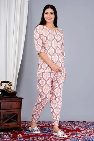 Womens Pure Cotton Co-ord Set For Women