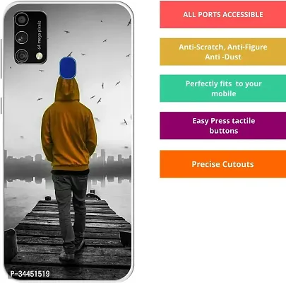 Classy Silicon Back Cover For Samsung Galaxy F41-thumb3