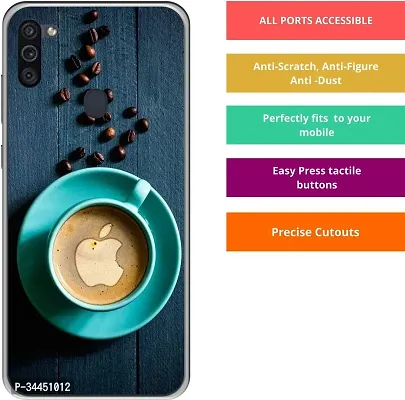 Classy Silicon Back Cover For Samsung Galaxy M11-thumb3