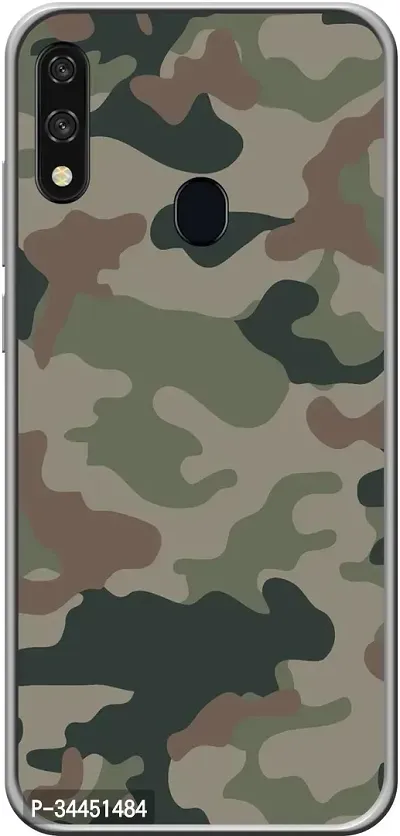 Classy Silicon Back Cover For Lava Z66 Khaki