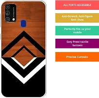 Classy Silicon Back Cover For Samsung Galaxy M31 Brown-thumb2