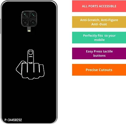 Classy Silicon Back Cover For Redmi Note 9 Pro Max-thumb3