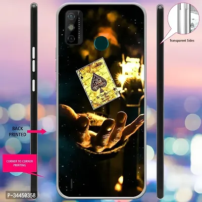 Classy Silicon Back Cover For Tecno Spark Go 2020 Gold-thumb2