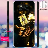 Classy Silicon Back Cover For Poco X3 Gold-thumb1