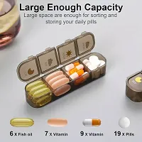 Pill organizer box for medicine 7 days 4 times | Tablet organizer box for medicine | Weekly medicine organizer pill box for travel  home | Medicine pills organiser  storage box (Large size)-thumb1